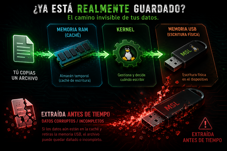 Cómo gestiona Linux la escritura de datos