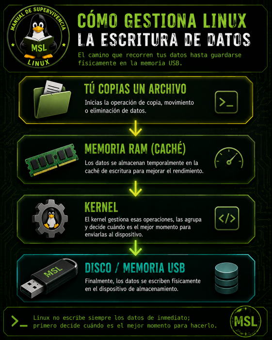 ¿Ya está realmente guardado? Escritura de datos